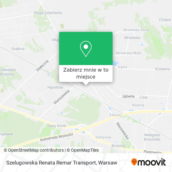 Mapa Szelugowska Renata Remar Transport