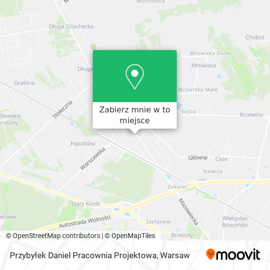 Mapa Przybyłek Daniel Pracownia Projektowa