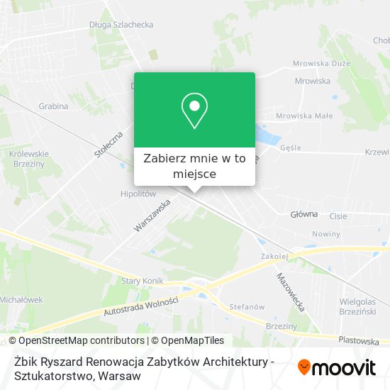 Mapa Żbik Ryszard Renowacja Zabytków Architektury - Sztukatorstwo