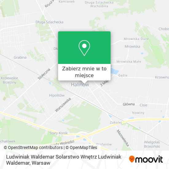 Mapa Ludwiniak Waldemar Solarstwo Wnętrz Ludwiniak Waldemar