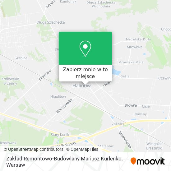 Mapa Zakład Remontowo-Budowlany Mariusz Kurlenko