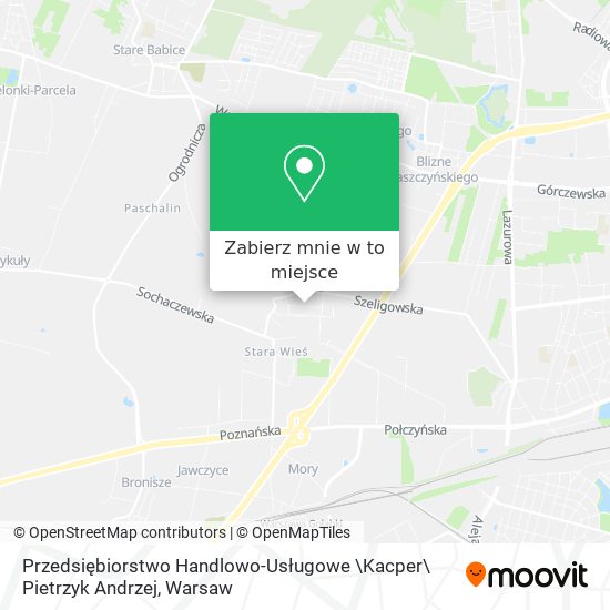 Mapa Przedsiębiorstwo Handlowo-Usługowe \Kacper\ Pietrzyk Andrzej