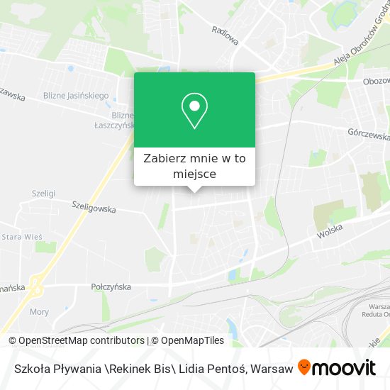 Mapa Szkoła Pływania \Rekinek Bis\ Lidia Pentoś