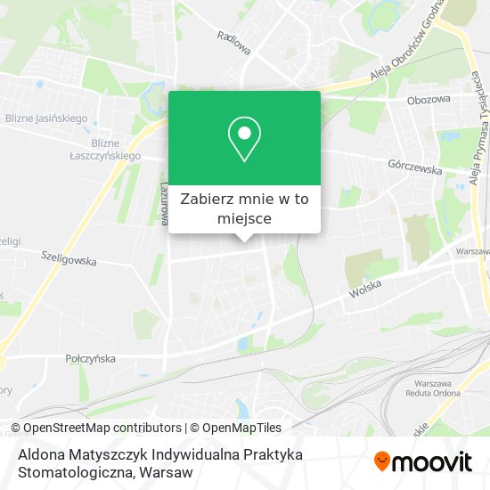 Mapa Aldona Matyszczyk Indywidualna Praktyka Stomatologiczna