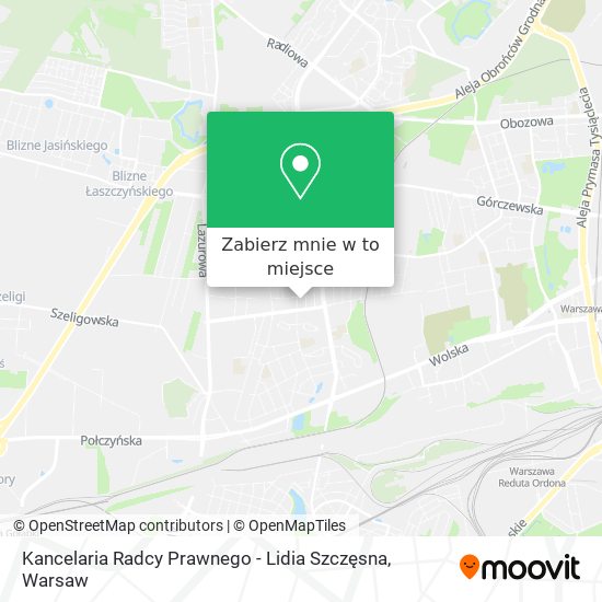 Mapa Kancelaria Radcy Prawnego - Lidia Szczęsna