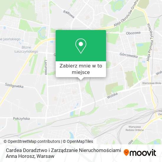 Mapa Cardea Doradztwo i Zarządzanie Nieruchomościami Anna Horosz