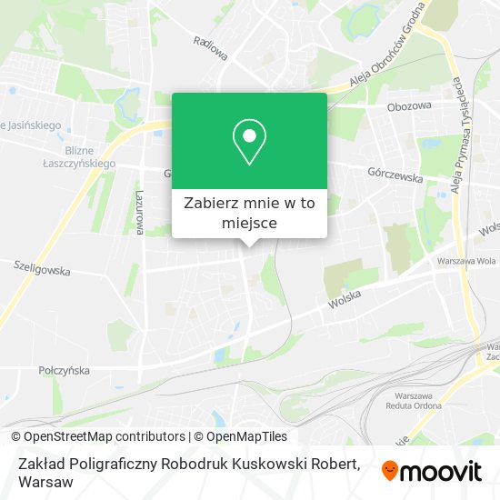 Mapa Zakład Poligraficzny Robodruk Kuskowski Robert