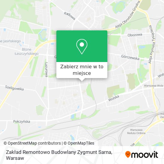 Mapa Zakład Remontowo Budowlany Zygmunt Sarna