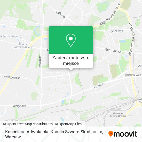 Mapa Kancelaria Adwokacka Kamila Szwarc-Skudlarska