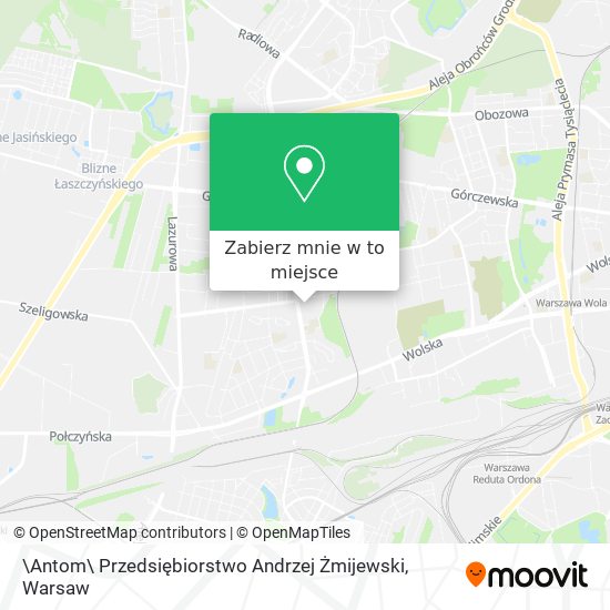 Mapa \Antom\ Przedsiębiorstwo Andrzej Żmijewski