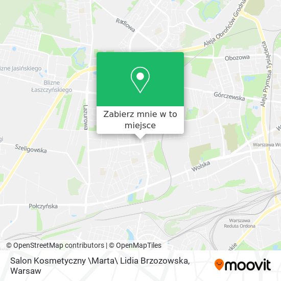 Mapa Salon Kosmetyczny \Marta\ Lidia Brzozowska