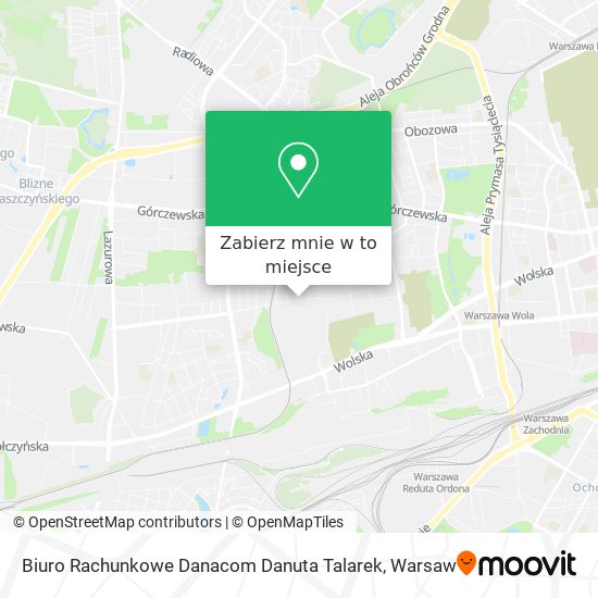 Mapa Biuro Rachunkowe Danacom Danuta Talarek