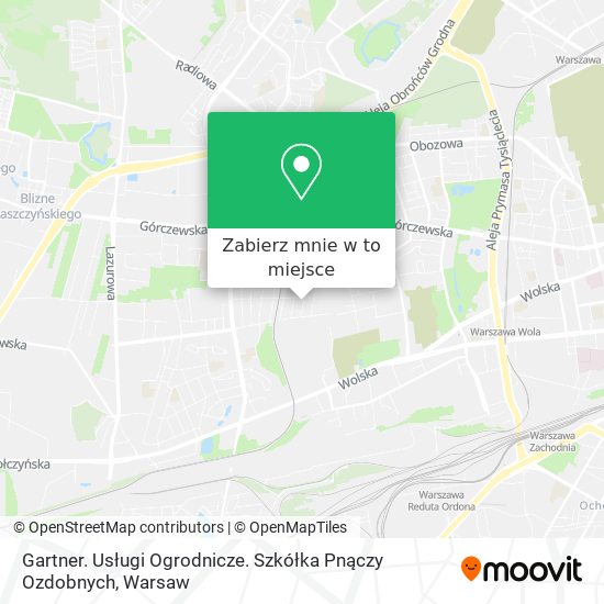 Mapa Gartner. Usługi Ogrodnicze. Szkółka Pnączy Ozdobnych