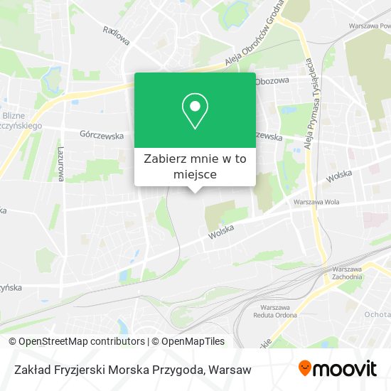 Mapa Zakład Fryzjerski Morska Przygoda