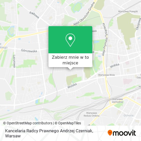 Mapa Kancelaria Radcy Prawnego Andrzej Czerniak