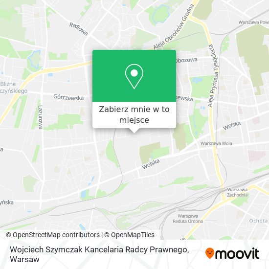 Mapa Wojciech Szymczak Kancelaria Radcy Prawnego