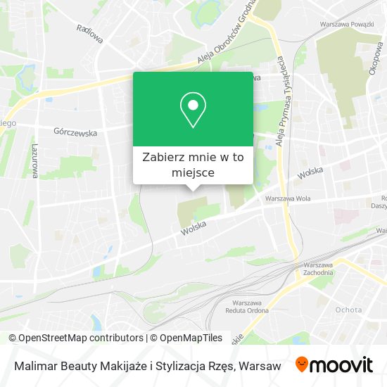 Mapa Malimar Beauty Makijaże i Stylizacja Rzęs