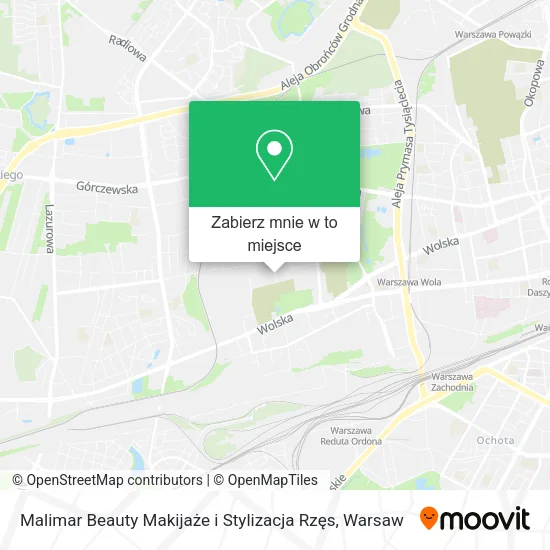 Mapa Malimar Beauty Makijaże i Stylizacja Rzęs