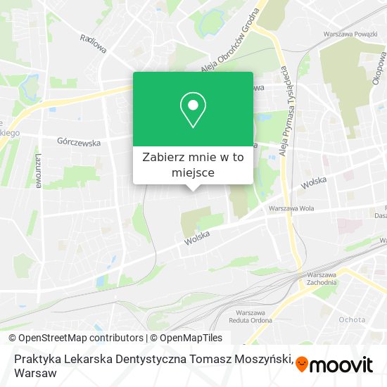 Mapa Praktyka Lekarska Dentystyczna Tomasz Moszyński