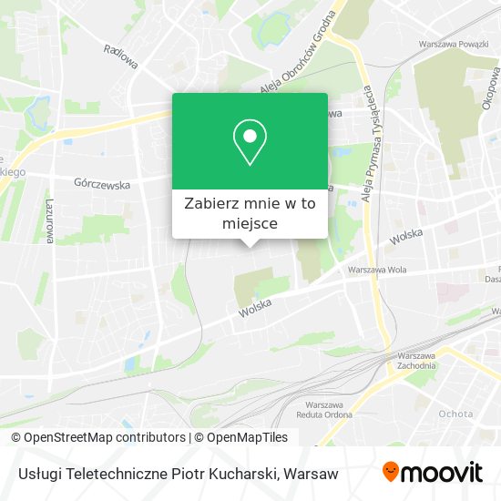 Mapa Usługi Teletechniczne Piotr Kucharski