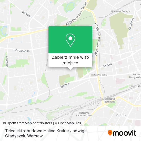 Mapa Teleelektrobudowa Halina Krukar Jadwiga Gładyszek