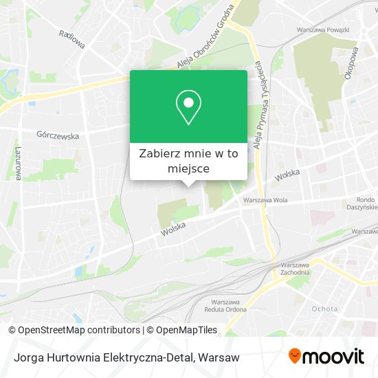 Mapa Jorga Hurtownia Elektryczna-Detal