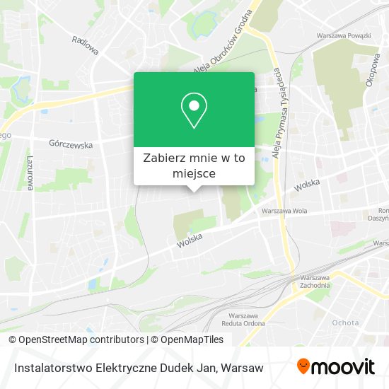 Mapa Instalatorstwo Elektryczne Dudek Jan