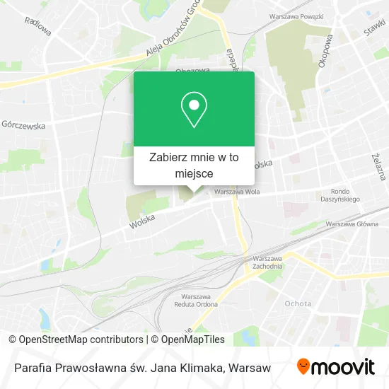 Mapa Parafia Prawosławna św. Jana Klimaka