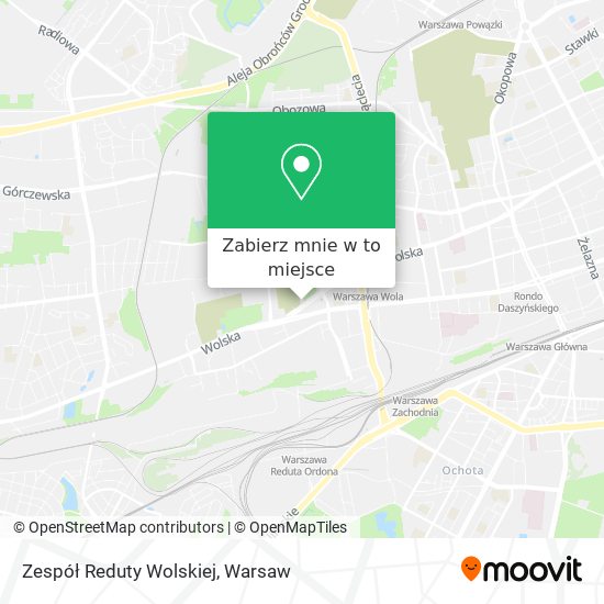 Mapa Zespół Reduty Wolskiej