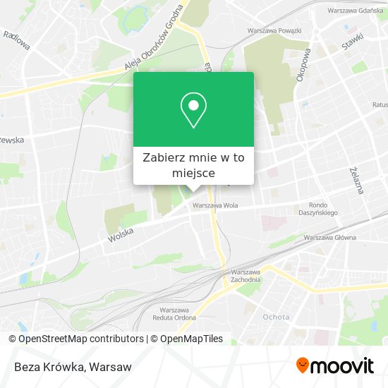 Mapa Beza Krówka