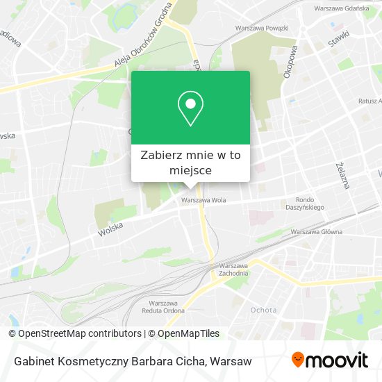 Mapa Gabinet Kosmetyczny Barbara Cicha