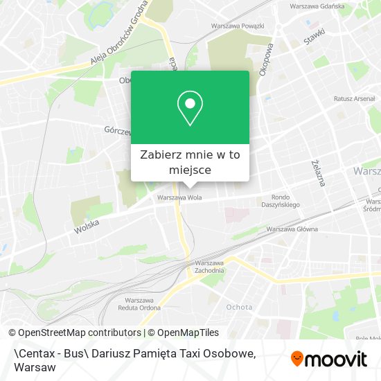 Mapa \Centax - Bus\ Dariusz Pamięta Taxi Osobowe