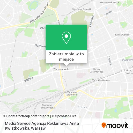 Mapa Media Service Agencja Reklamowa Anita Kwiatkowska