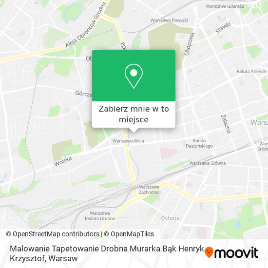 Mapa Malowanie Tapetowanie Drobna Murarka Bąk Henryk Krzysztof