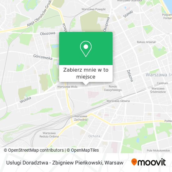 Mapa Usługi Doradztwa - Zbigniew Pieńkowski