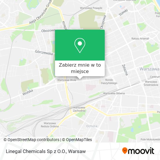 Mapa Linegal Chemicals Sp z O.O.