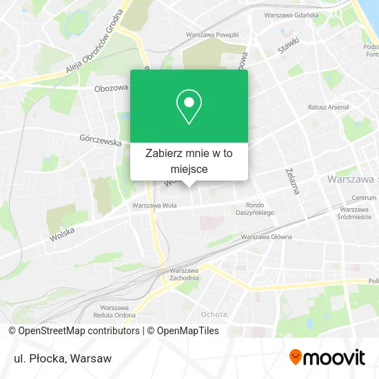 Mapa ul. Płocka