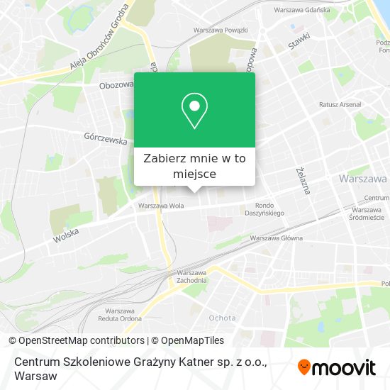 Mapa Centrum Szkoleniowe Grażyny Katner sp. z o.o.