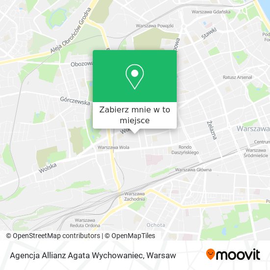 Mapa Agencja Allianz Agata Wychowaniec