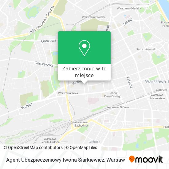 Mapa Agent Ubezpieczeniowy Iwona Siarkiewicz