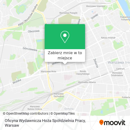 Mapa Oficyna Wydawnicza Hoża Spółdzielnia Pracy