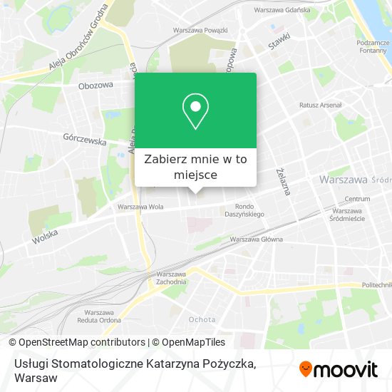 Mapa Usługi Stomatologiczne Katarzyna Pożyczka