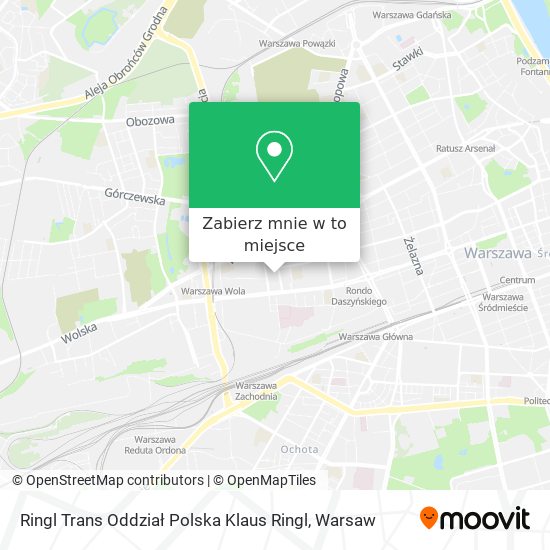 Mapa Ringl Trans Oddział Polska Klaus Ringl