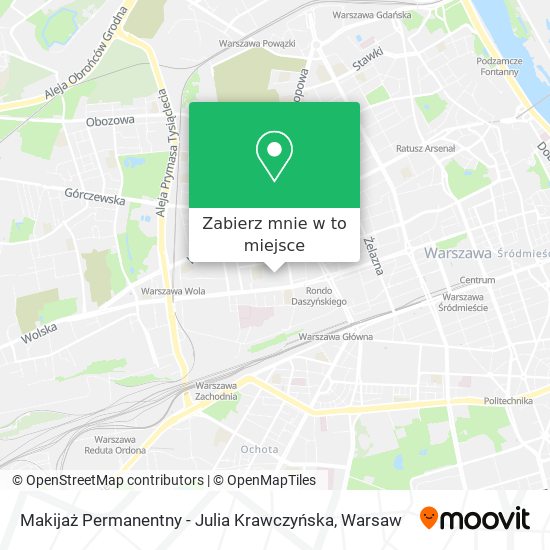 Mapa Makijaż Permanentny - Julia Krawczyńska