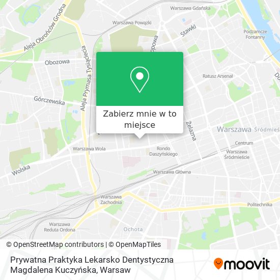 Mapa Prywatna Praktyka Lekarsko Dentystyczna Magdalena Kuczyńska