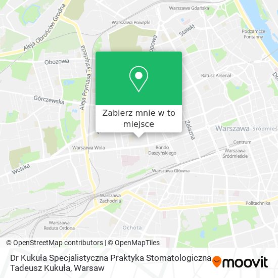 Mapa Dr Kukuła Specjalistyczna Praktyka Stomatologiczna Tadeusz Kukuła