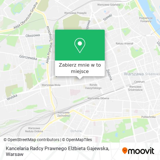 Mapa Kancelaria Radcy Prawnego Elżbieta Gajewska