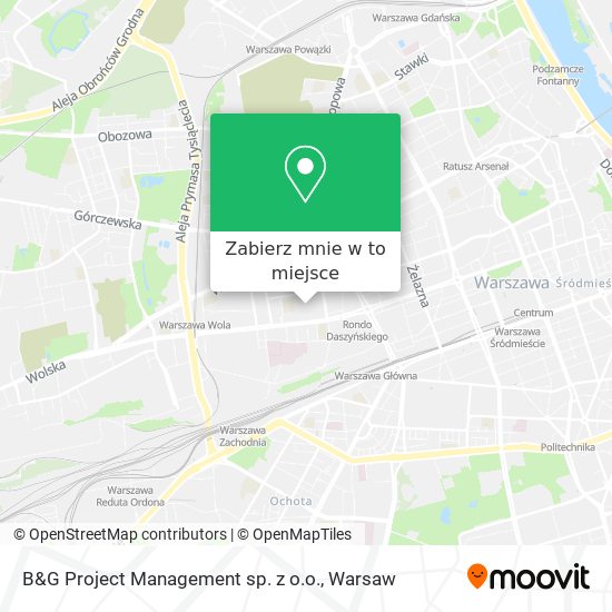 Mapa B&G Project Management sp. z o.o.