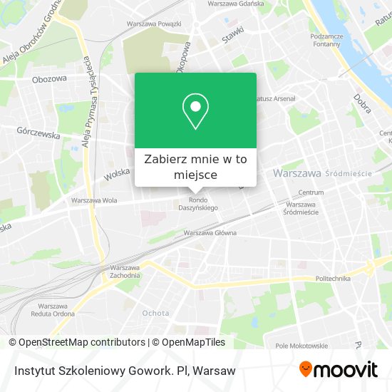 Mapa Instytut Szkoleniowy Gowork. Pl