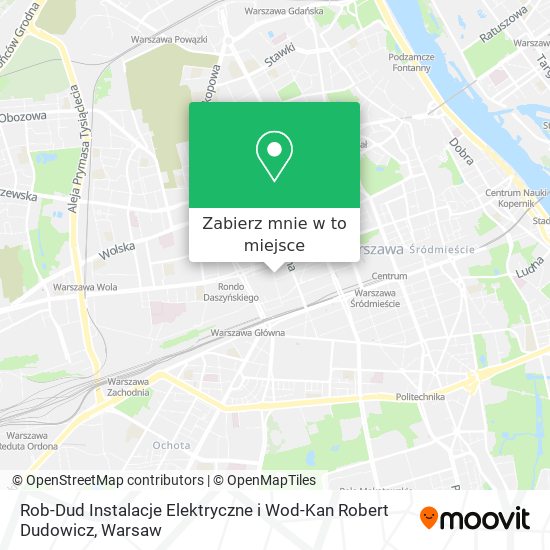 Mapa Rob-Dud Instalacje Elektryczne i Wod-Kan Robert Dudowicz